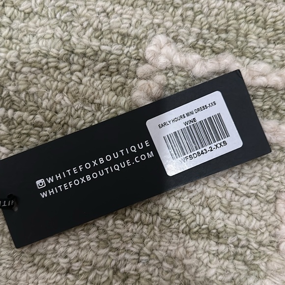 Early Hours mini dress in wine 
size xxs - Picture 2 of 4